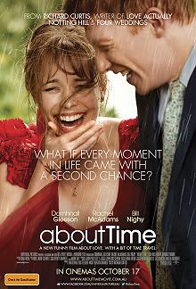 Movie poster, About Time, Festivale film review; 220x324