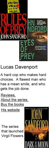 See also John Sandford's Lucas Davenport page; 160x480