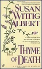 book cover, Thyme of Death, Susan Wittig Albert; 84x139