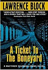 book cover, A Ticket to the Boneyard, Lawrence Block; 96x140