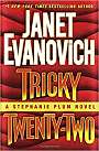 book cover, Tricky Twenty-two by Janet Evanovich; 90x137