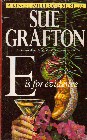 book cover, E is for Evidence, Sue Grafton