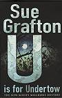 book cover; U is for Undertow by Sue Grafton; 90x141