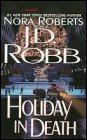 Book cover, Holiday in Death, J D Robb (Nora Roberts); 87x140