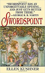 book cover, Swordspoint, by Ellen Kushner; 150x245