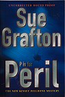 book cover, P is for Peril, Sue Grafton