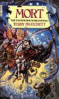 Book cover, Mort, Terry Pratchett; 84x139