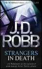 Book cover, Strangers in Death, J D Robb (Nora Roberts); 87x140