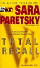 Book cover, Total Recall, Sara Paretsky; 83x140