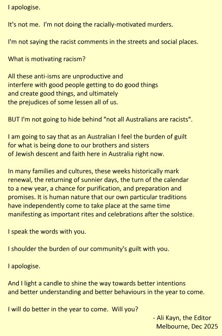 I apologise.  One cannot say Not All Australians.  We must all shoulder the burden of bad behaviours and say it.;437x662