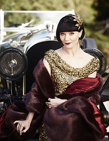 Phryne Fisher (Essie Davis) photograph courtesy ABC; 220x284