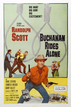 movie poster, Buchanan Rides Alone; 300x450
