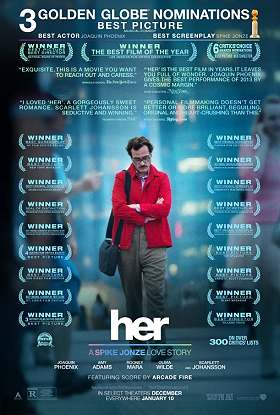 movie poster, Her; 280x415