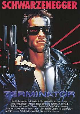movie poster, The Terminator; 280x398