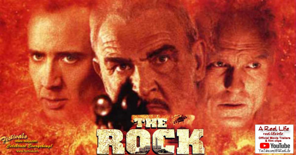 Movie poster preview, The Rock (1996) film reviews from the A Reel Life movie section.;1200x630