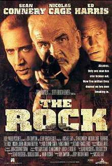 Movie poster, The Rock; Festivale film review