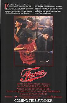 Movie poster; Fame; Festivale film review; 220x339