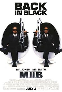 Movie poster, Men in Black 2; Festivale film review