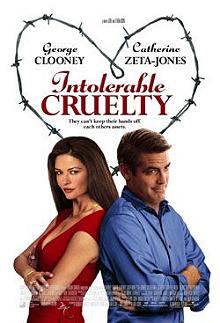 Movie poster, Intolerable Cruelty; Festivale film review