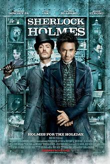 Movie poster; Sherlock Holmes (2009); Festivale film review; 220x329