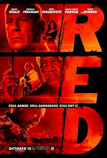 Movie poster, RED, Festivale film review; 220x326