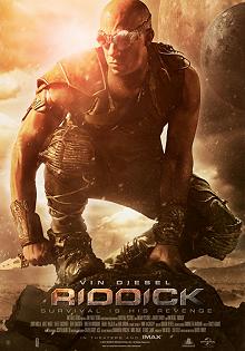 Movie poster, Riddick, Festivale film review; 220x315