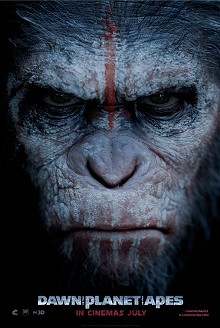 movie poster, Dawn of the Planet of the Apes, Festivale film review; 220x328