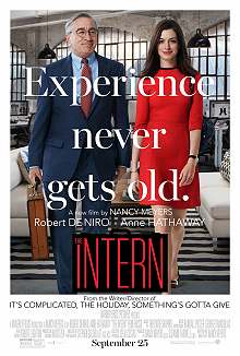 movie poster, The Intern, Festivale film review; 220x326