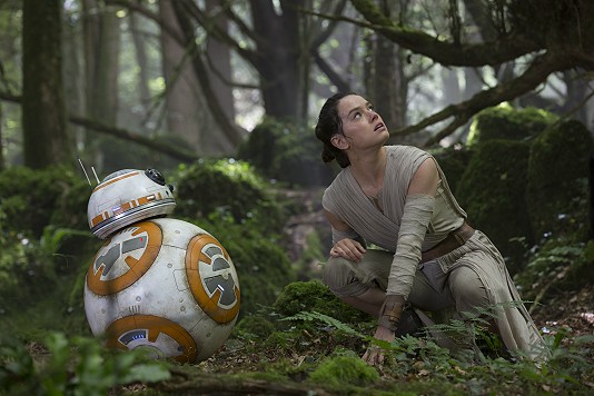movie still, Star Wars The Force Awakens, Festivale film review page; 534x356