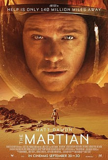 Movie Poster, The Martian, Festivale film review by David Gerrold; 220x325