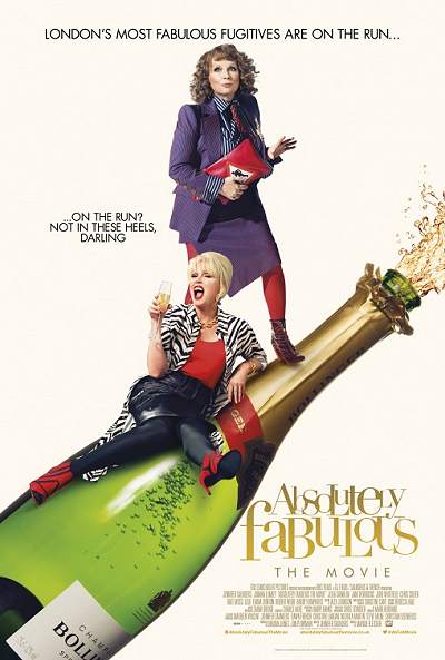 movie poster, Absolutely Fabulous, Festivale film review page; 400x593