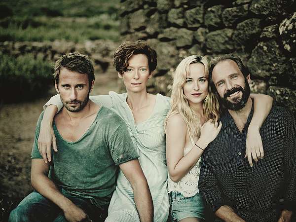 production photograph, A Bigger Splash, Festivale film review; 600x450