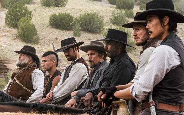 movie still, The Magnificent Seven, Festivale film review page; 600x377