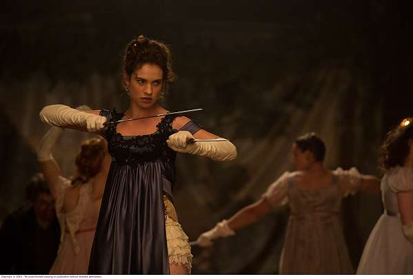 movie still, Pride and Prejudice and Zombies, Festivale film review; 599x405