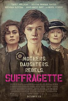 movie poster, Suffragette, Festivale film review; 220x326