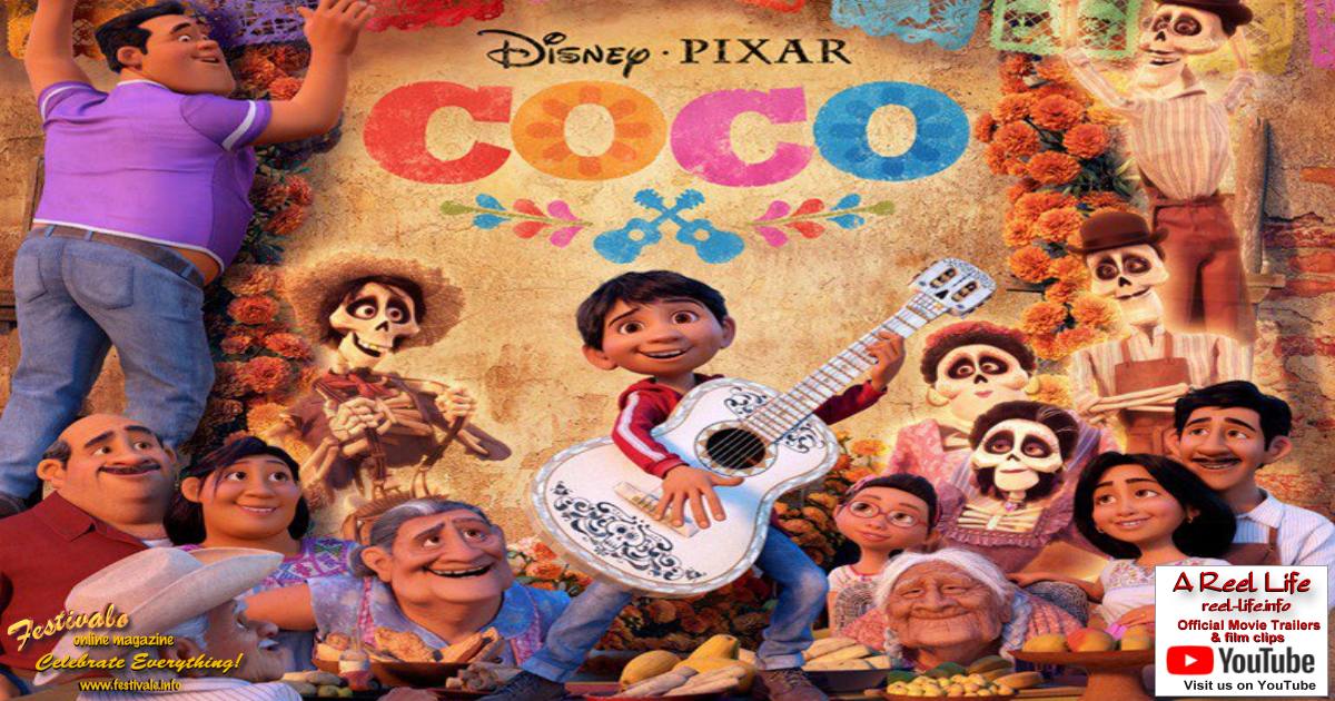 Movie still, Coco (2017) (c) 2017 Disney  film reviews from the A Reel Life movie section.;1200x630