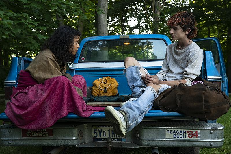 Taylor and Chalamet in Bones and All movie still (c) 2022 MGM;800x533
