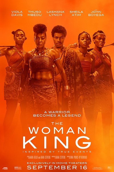 Movie poster, Woman King, The; (c) 2022 Sony Pictures All Rights Reserved, Festivale film review