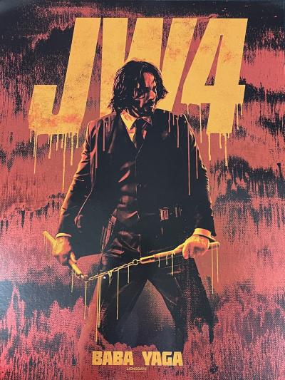 Movie poster, John Wick Chapter 4; (c) 2023 Lionsgate, Festivale film review