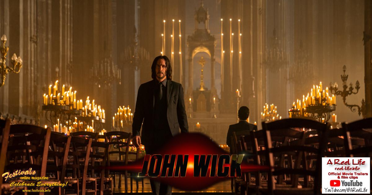 Movie poster, John Wick Chapter 4; (c) 2023 Lionsgate, Festivale film review preview