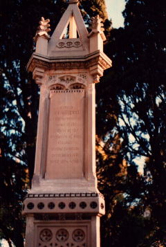 Burial Site marker, Flagstaff Gardens, Melbourne, Victoria