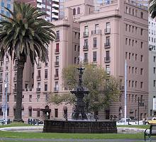 Gordon Reserve, Standford Fountain, photograph (c) 1997 Ali Kayn