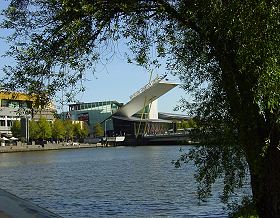 Melbourne Exhibition Centre beside Melbourne's Yarra River