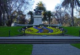 The floral clock, Queen Victoria Gardens, St Kilda Road Melbourne (c) 2005 Ali Kayn