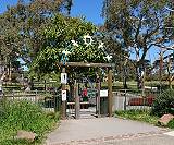 Edwardes Lake Park, playspace entry (c) MMXXII Ali Kayn;160x133