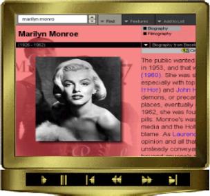 Screen capture, Marilyn of Hollywood