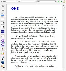 Calibre's ebook viewer (reader); 220x239