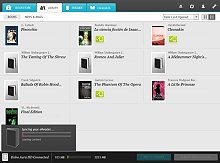 Kobo Desktop Library tab; 220x163