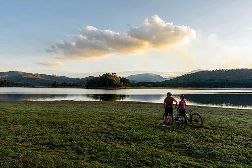 Bike Riding in High Country, Photo by Ben Savage (c) 2022 Visit Victoria, Victoria, Australia