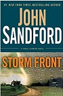 book cover, Storm Front, by John Sandford; 93x140